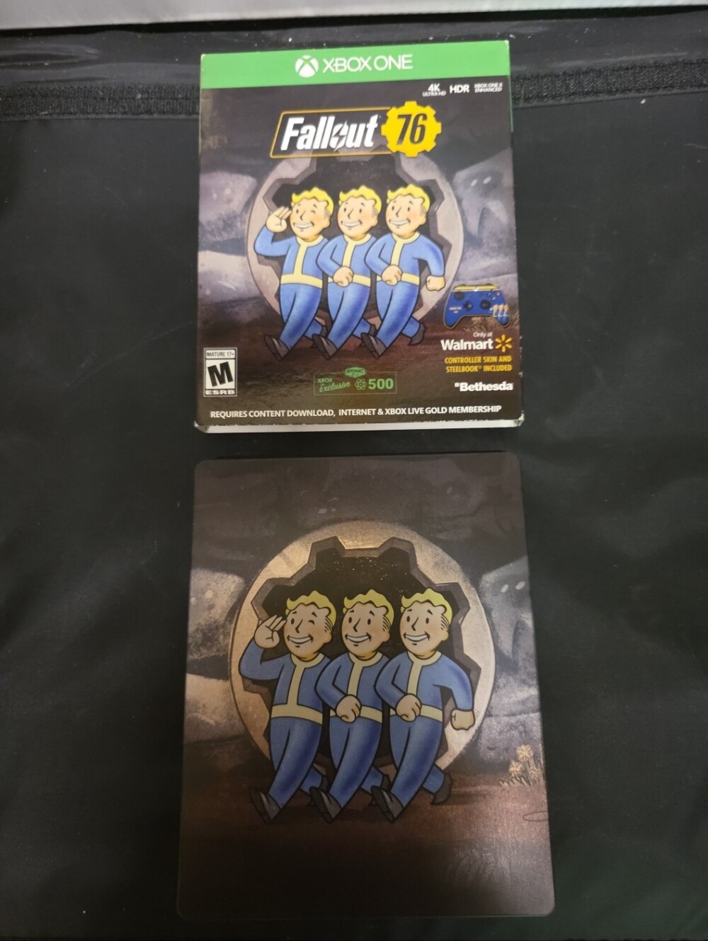Xbox One Fallout 76 Steelbook Edition Disc Controller Skin 2018 - Picture 4 of 10